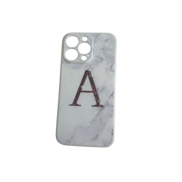 MONOGRAM A Marble iPhone 14 Pro Phone Case NEW NWOT - Picture 3 of 3